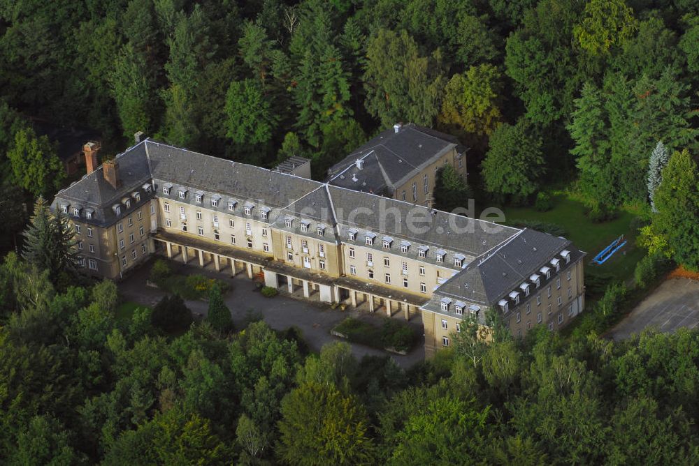 Nachtluftbild Bad Schlema - Ehemaliges Nachtsanatorium in Bad Schlema