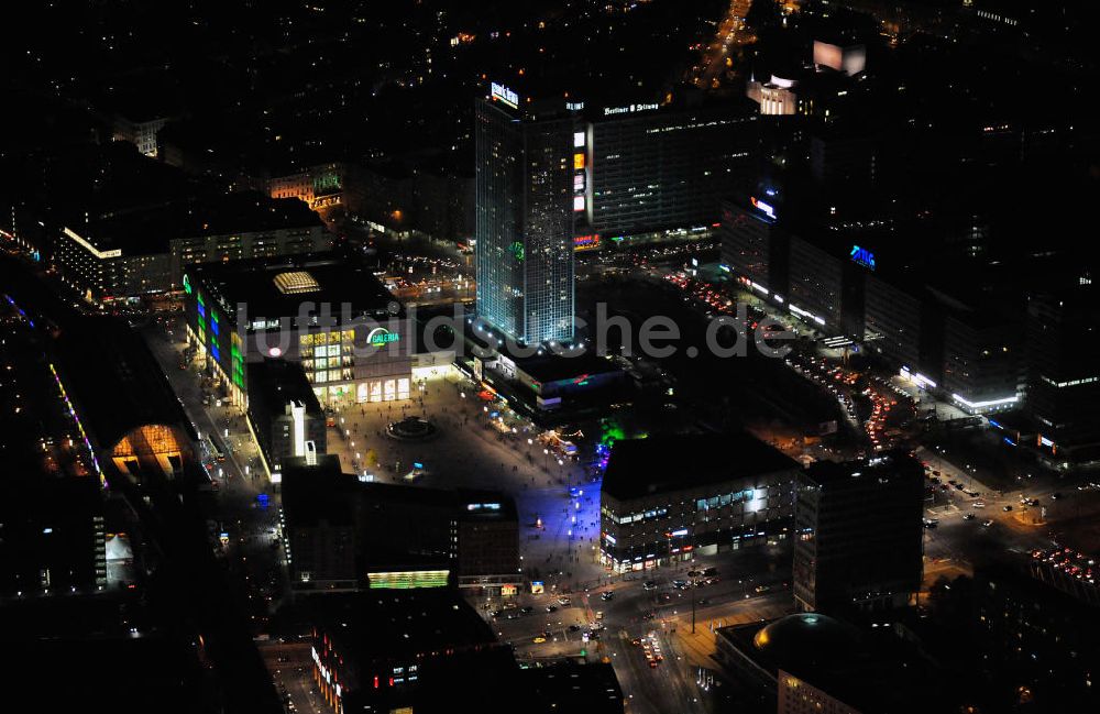 Nacht-Luftaufnahme Berlin - Nachtaufnahme Alexanderplatz Festival of Lights 2010