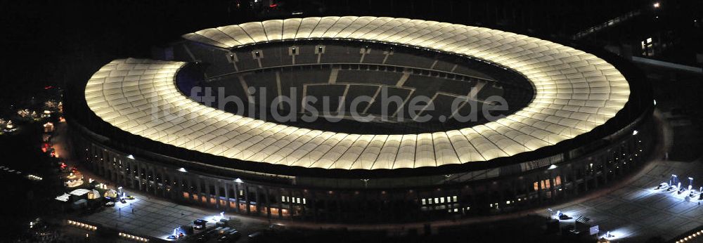 Nachtluftbild Berlin - Nachtaufnahme Berliner Olympiastadion