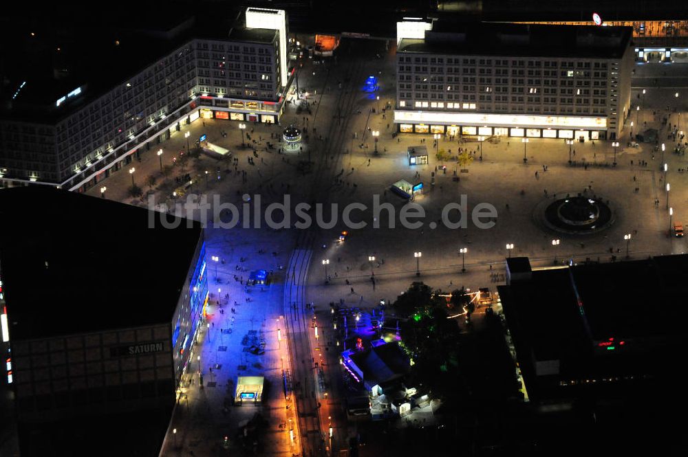 Nachtluftbild Berlin - Nachtaufnahme / Night Shot Alexanderplatz Berlin-Mitte