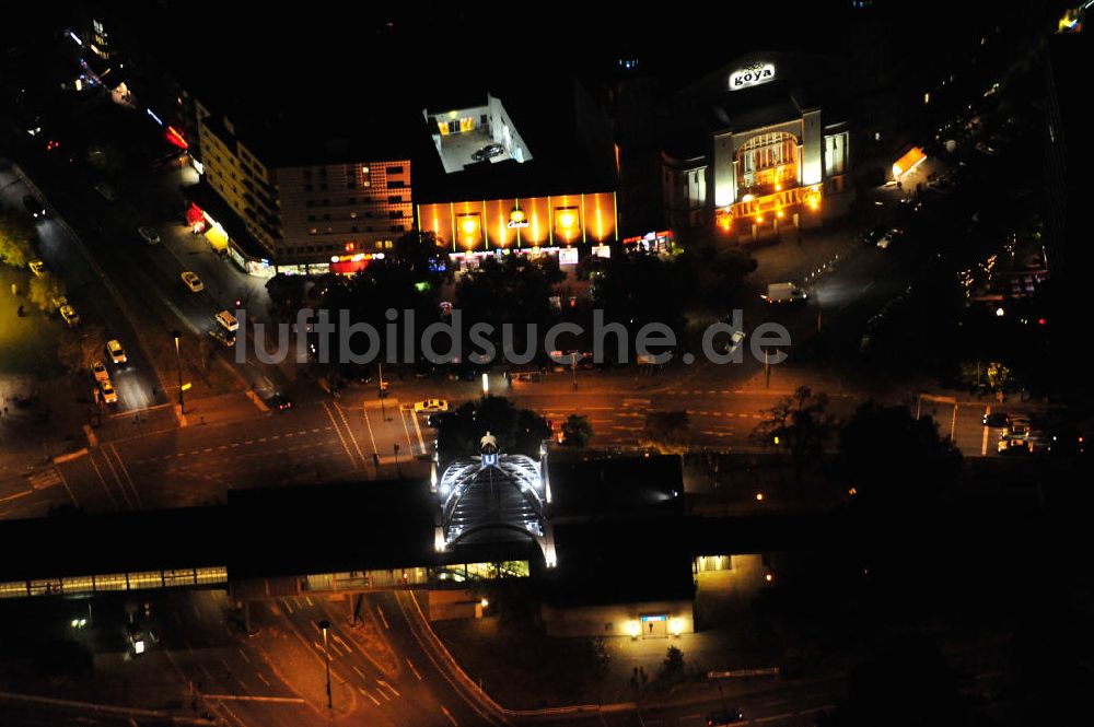 Berlin bei Nacht aus der Vogelperspektive: Nachtaufnahme / Night Shot Berlin Nollendorfplatz