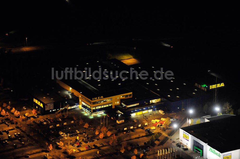 Nacht-Luftaufnahme Waltersdorf - Nachtaufnahme / Night shot Ikea Waltersdorf