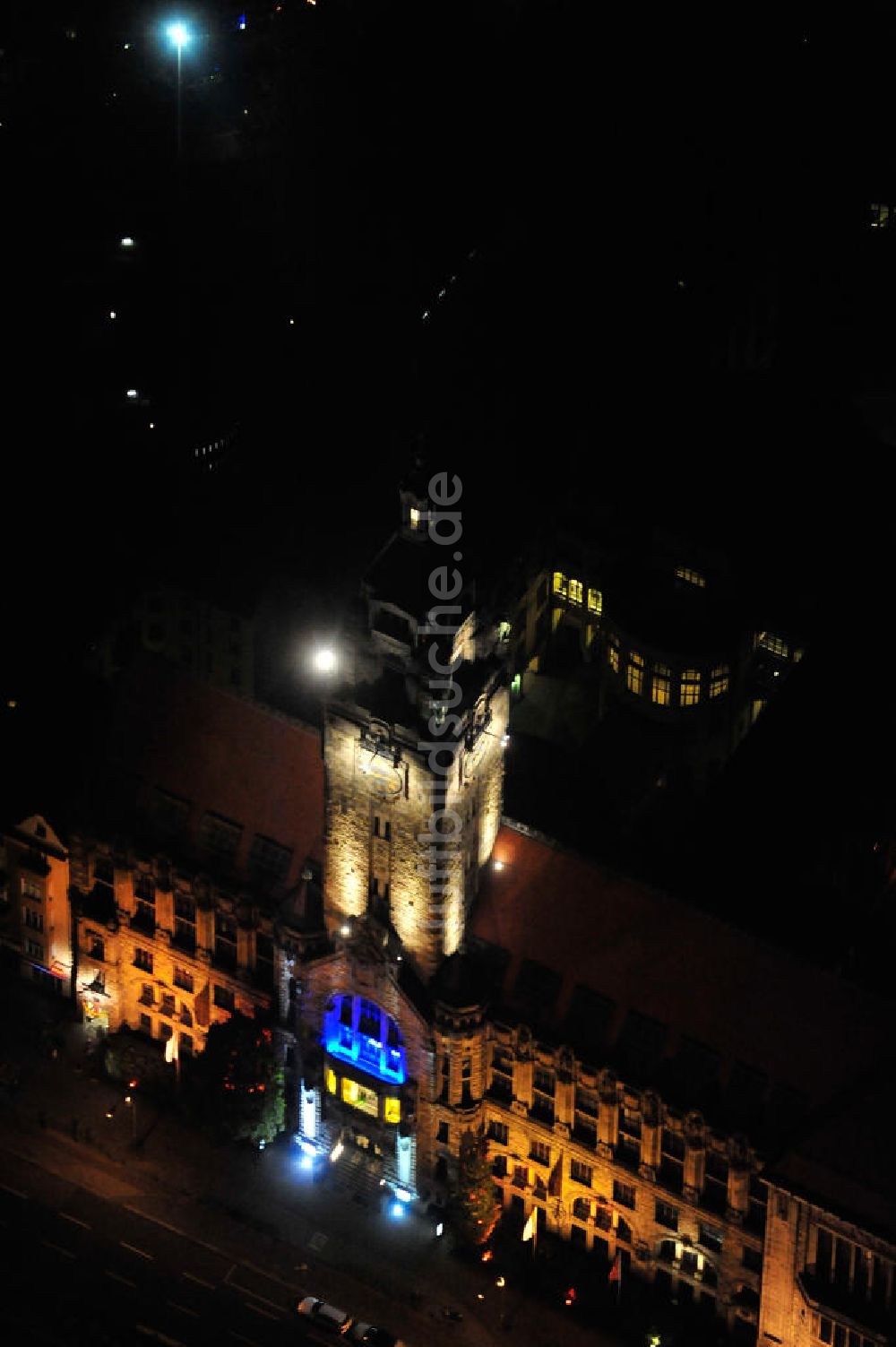 Nachtluftbild Berlin - Nachtaufnahme / Night Shot Rathaus Berlin-Charlottenburg