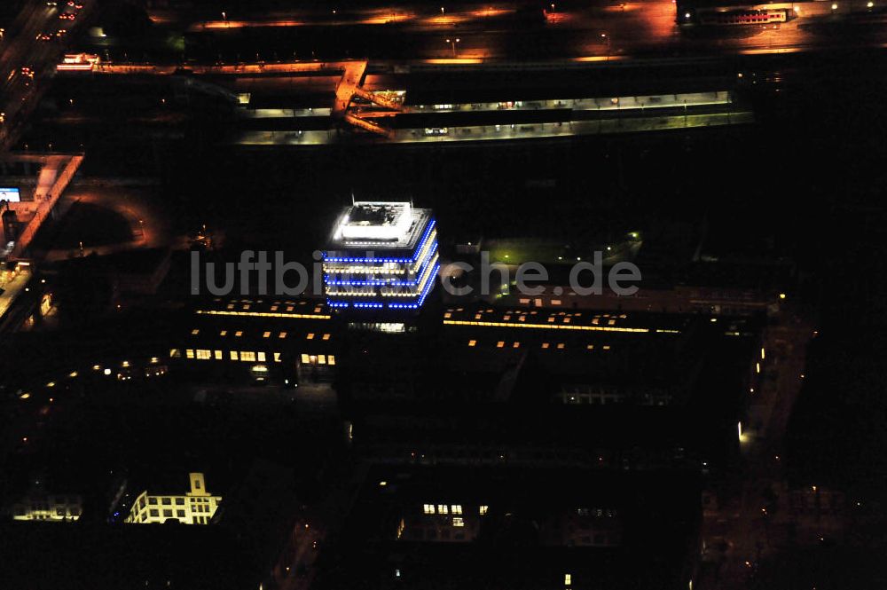 Nacht-Luftaufnahme Berlin - Oberbaum City Berlin-Friedrichshain bei Nacht / at nigth