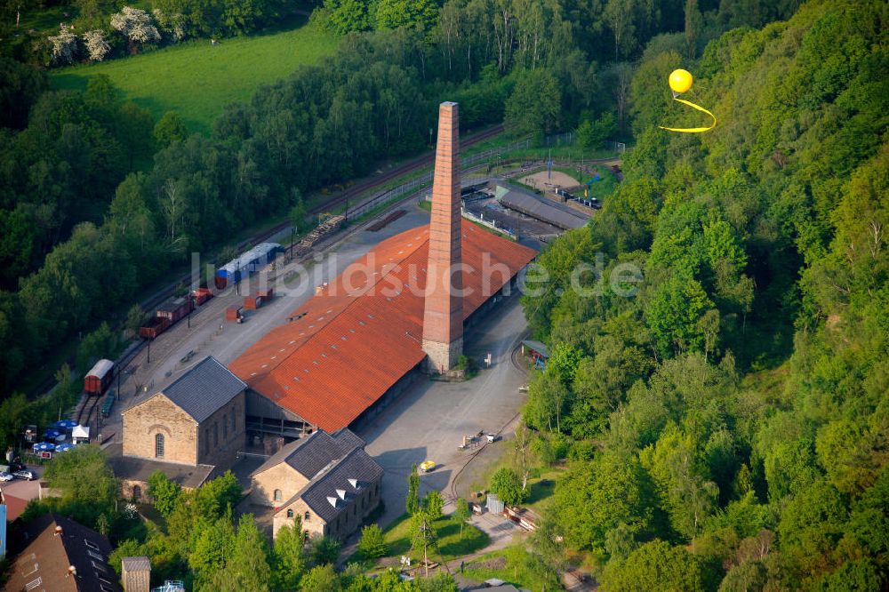 Witten bei Nacht von oben - Zeche Nachtigall in Witten