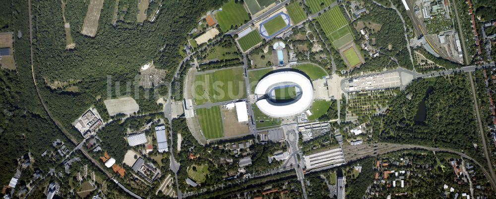 Senkrecht-Luftbild Berlin - Senkrechtluftbild Arena des Stadion Olympiastadion in Berlin