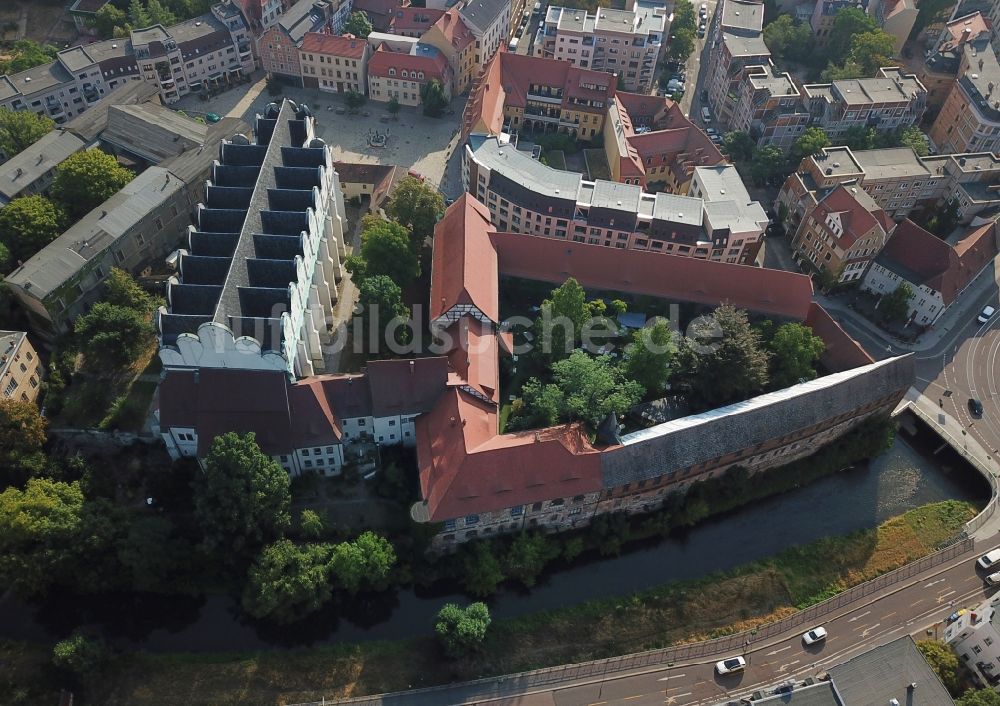 Senkrecht-Luftbild Halle (Saale) - Senkrechtluftbild Domplatz und die Neue Residenz im Zentrum der Altstadt von Halle in Sachsen-Anhalt