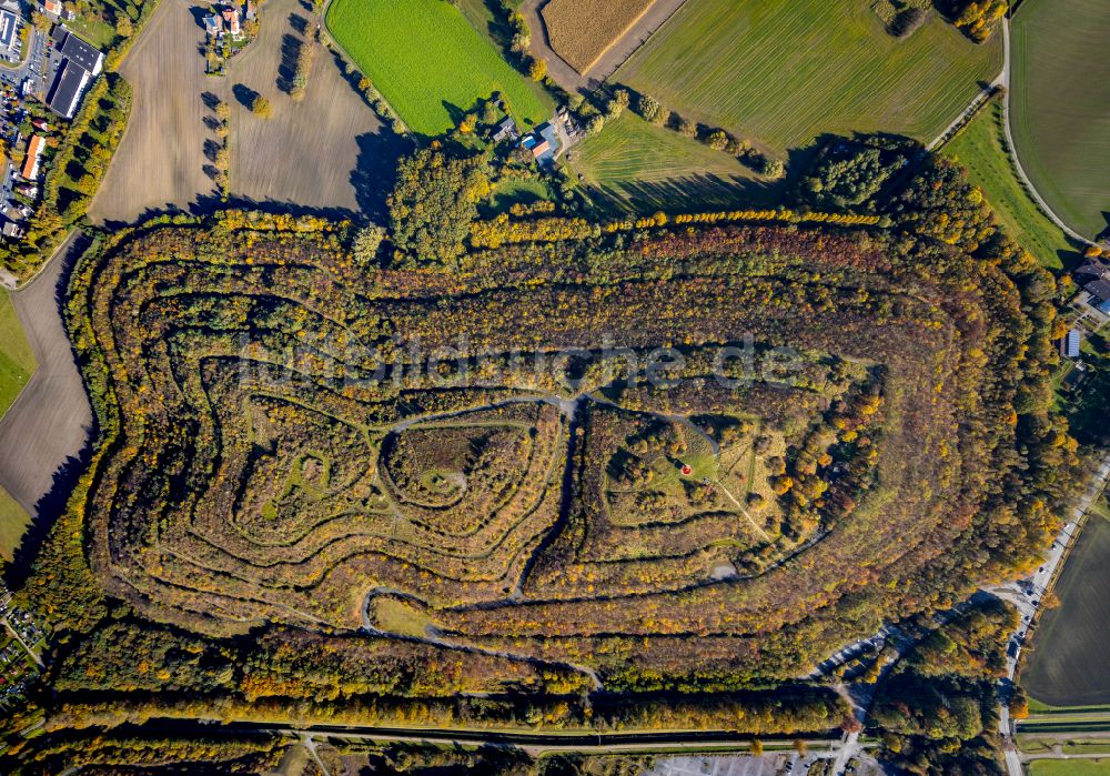 Senkrecht-Luftbild Hamm - Senkrechtluftbild Gelände der ehemaligen Bergbau- Halde Kissinger Höhe in Hamm im Bundesland Nordrhein-Westfalen, Deutschland