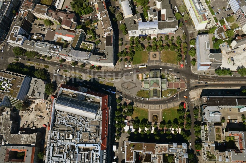 Senkrecht-Luftbild Berlin - Senkrechtluftbild Platz- Ensemble Wittenbergplatz an der Tauentzienstraße - Kleiststraße im Ortsteil Schöneberg in Berlin, Deutschland