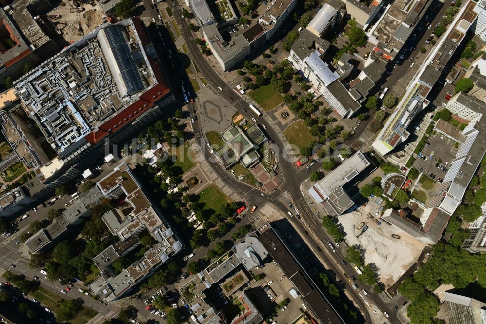 Senkrecht-Luftbild Berlin - Senkrechtluftbild Platz- Ensemble Wittenbergplatz an der Tauentzienstraße - Kleiststraße im Ortsteil Schöneberg in Berlin, Deutschland