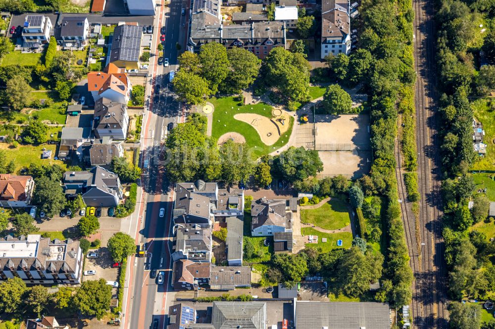 Senkrecht-Luftbild Gevelsberg - von einer Parkanlage und Spielplatz in Gevelsberg im Bundesland Nordrhein-Westfalen