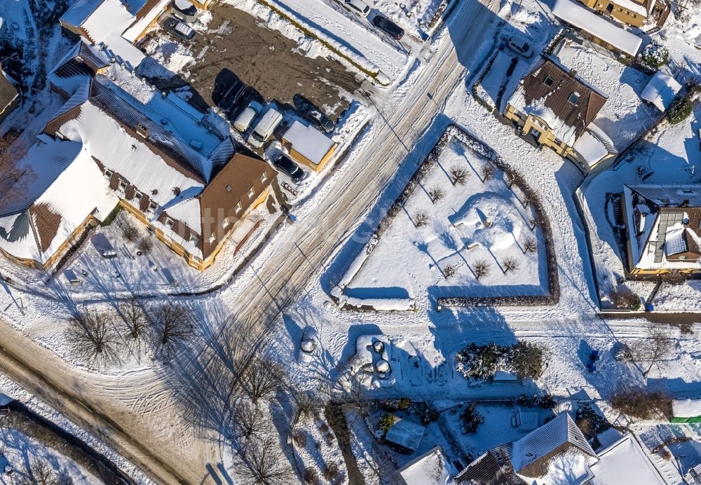 Senkrecht-Luftbild Hamm - Senkrechtluftbild Wohngebiets- Siedlung am Park Klenzestraße - Schäferstraße im Ortsteil Norddinker in Hamm im Bundesland Nordrhein-Westfalen, Deutschland