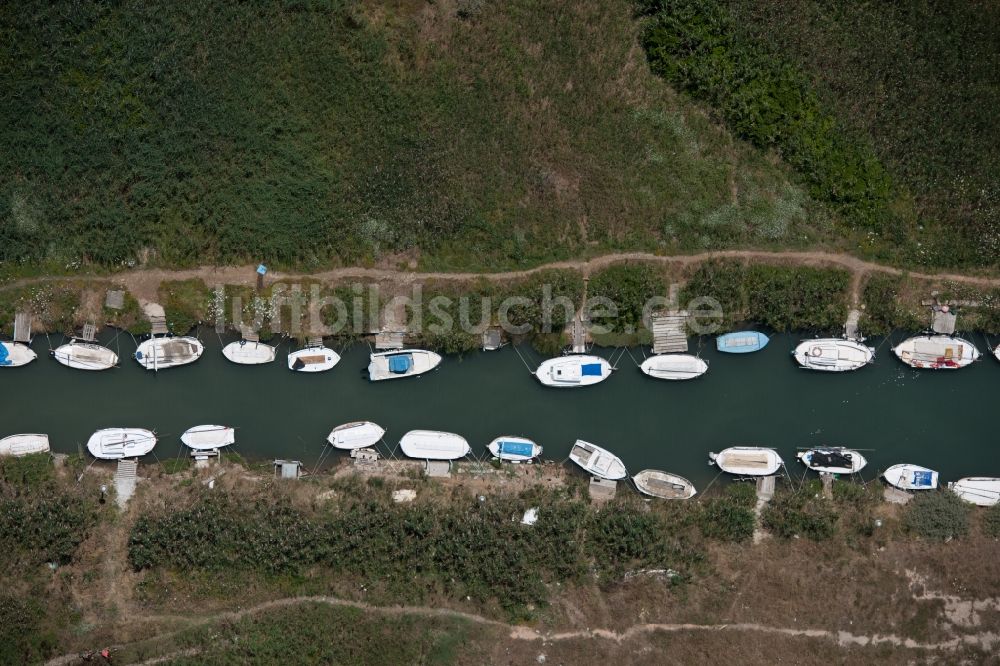 Senkrecht-Luftbild Andratx - Senkrechtluftbild Yachthafen im Ortsteil Port Andratx in Andratx auf der balearischen Mittelmeerinsel Mallorca, Spanien, Fischzucht