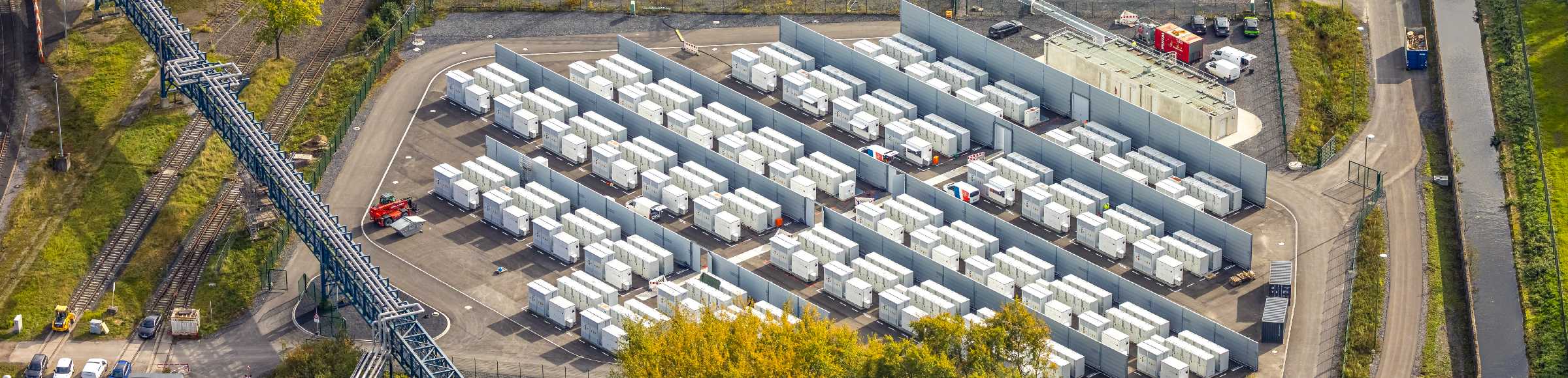 Batteriespeicher zur Stromversorgung im Ortsteil Norddinker in Hamm im Bundesland Nordrhein-Westfalen, Deutschland